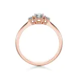 Pierścionek z różowego złota z diamentami AJPZ_102